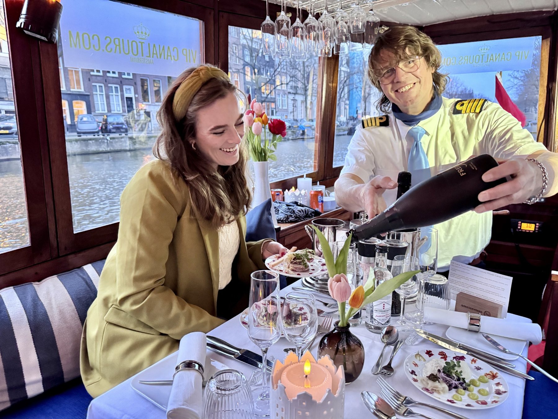 Champagne on board