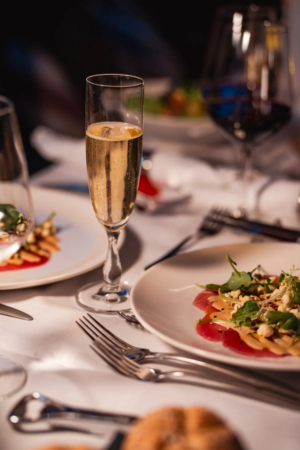 Fine dining on a private canal cruise in Amsterdam