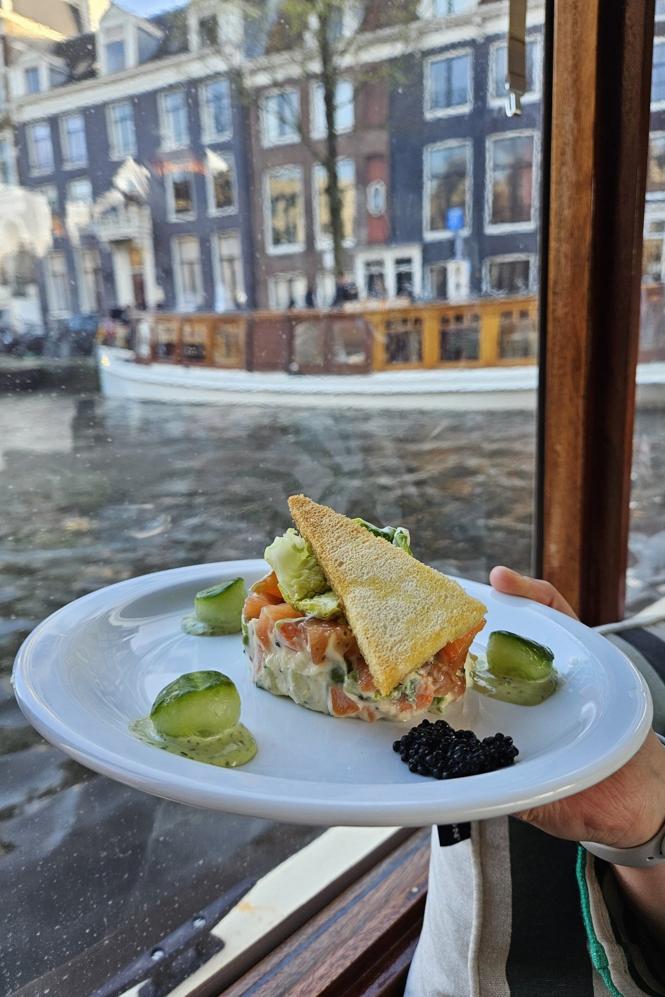 Fine dining served on the canals