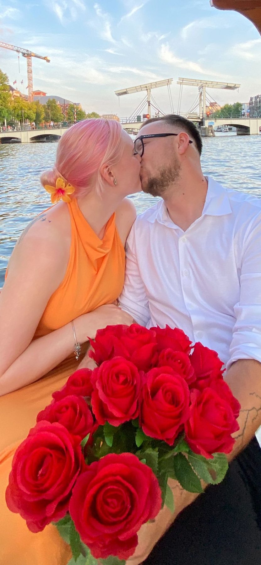 Romantic marriage proposal cruise in Amsterdam